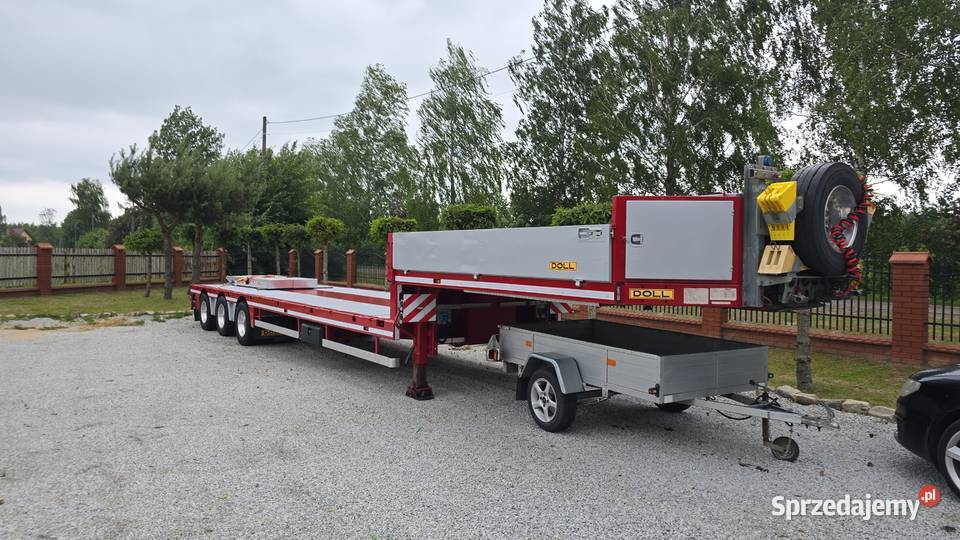DOLL 3osie skretne niskopodwozie laweta naczepa Galomin