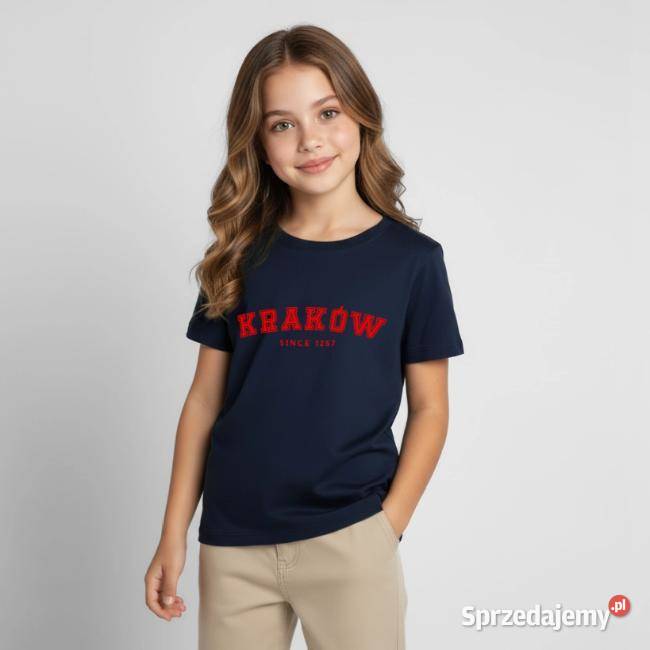 Koszulka dziecięca KRAKÓW Since 1257 Czerwony Kraków