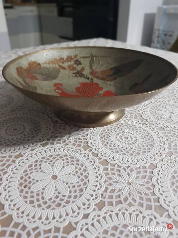 Patera misa mosiężna indyjska Wola Podłężna