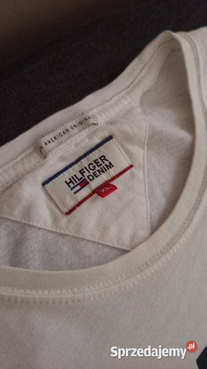 Tommy Hilfiger Denim vintage Tshirt biały logo Bielsko-Biała