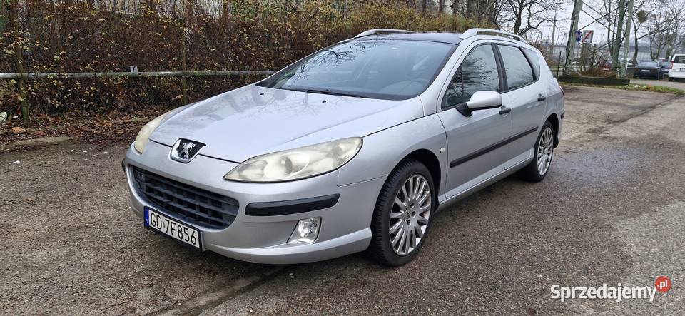 Peugeot 407 kombi2005rmały przebiegpanoramastan szyberdach Samochody osobowe Gdańsk