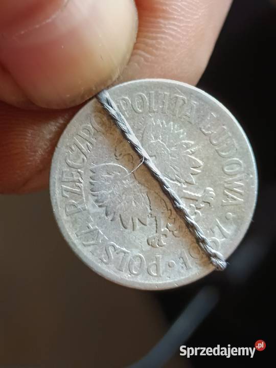 Sprzedam monete 50 groszy 1957 mala skretka lubelskie Chełm