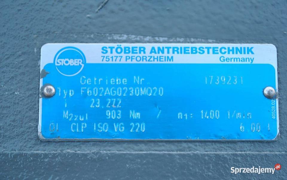 Motoreduktor 3kw 60obrmin Stqber Kargowa