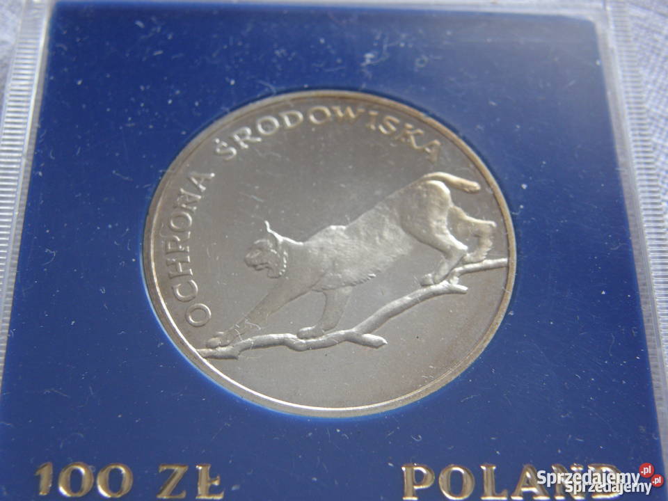 100 zl Ochrona Środowiska Srebro Częstochowa sprzedam