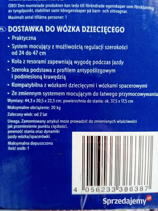 Nowa Dostawka do wózka lupilu
