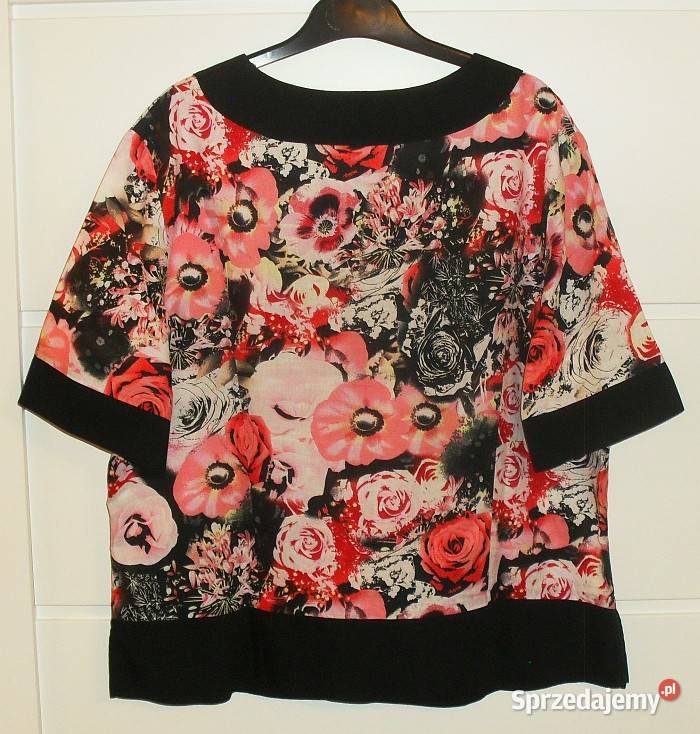 Bluzka letnia w kwiaty 100 bawełna lekka rozmiar kolorowy Bluzki i koszule Gliwice