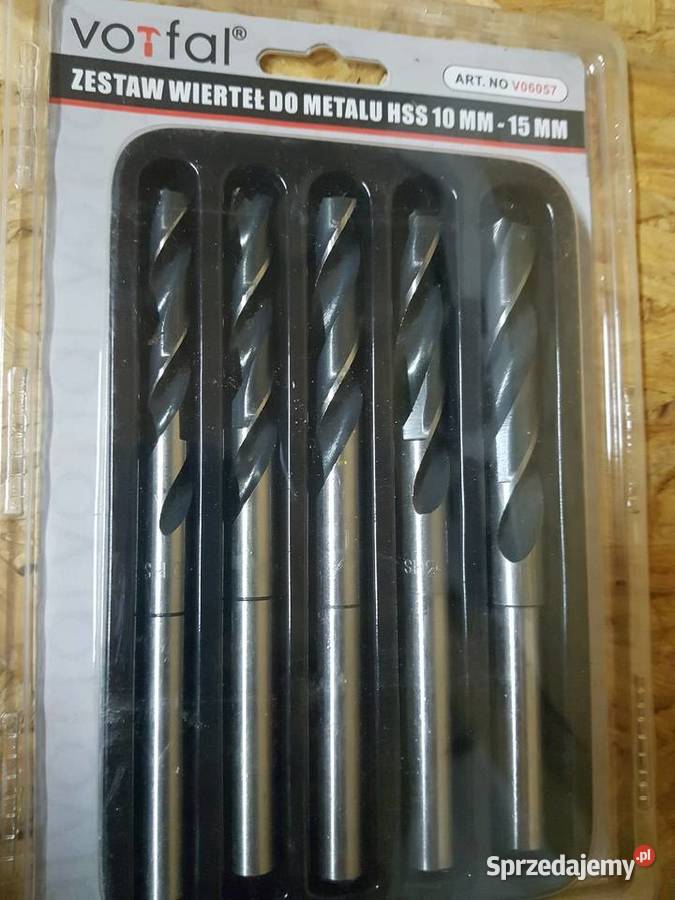 KOMPLET WIERTEŁ DO METALU 5 1015MM HSS VORFAL Ręczne wielkopolskie Głogowa