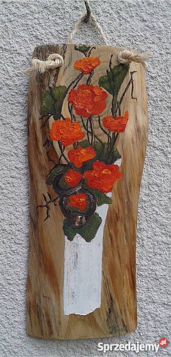 Obraz olejny na desce Płotek śląskie Rydułtowy