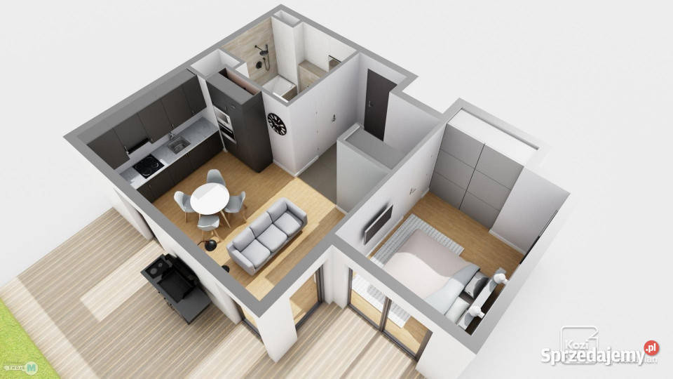 Do sprzedaży mieszkanie Kielce 41m2 2 pokoje Liczba pokoi 2