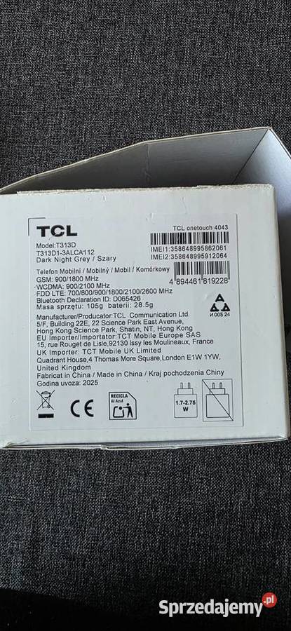 Sprzedam używany telefon z klapką TCL onetouch pomorskie Gdańsk