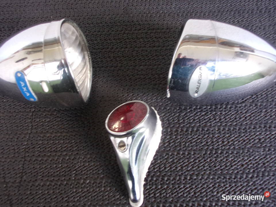 2 x firmowe Lampy przednie na dynamo metalowe Warszawa