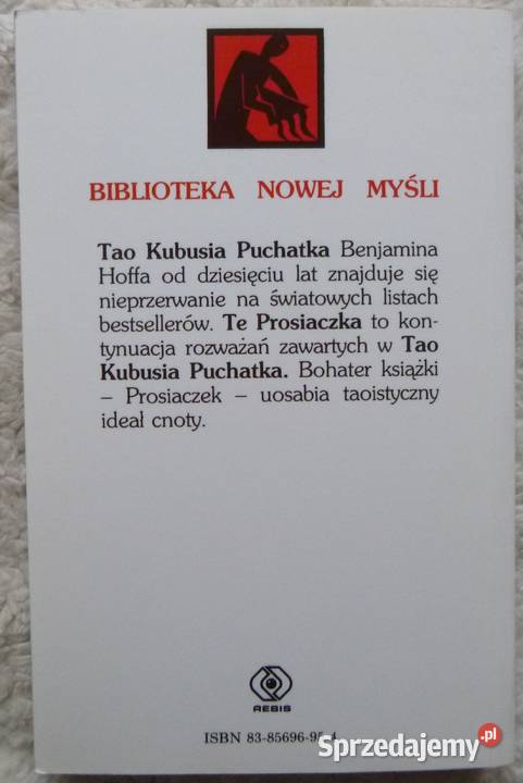 Te Prosiaczka Benjamin Hoff Rok wydania 1993 Książki naukowe i popularnonaukowe Warszawa