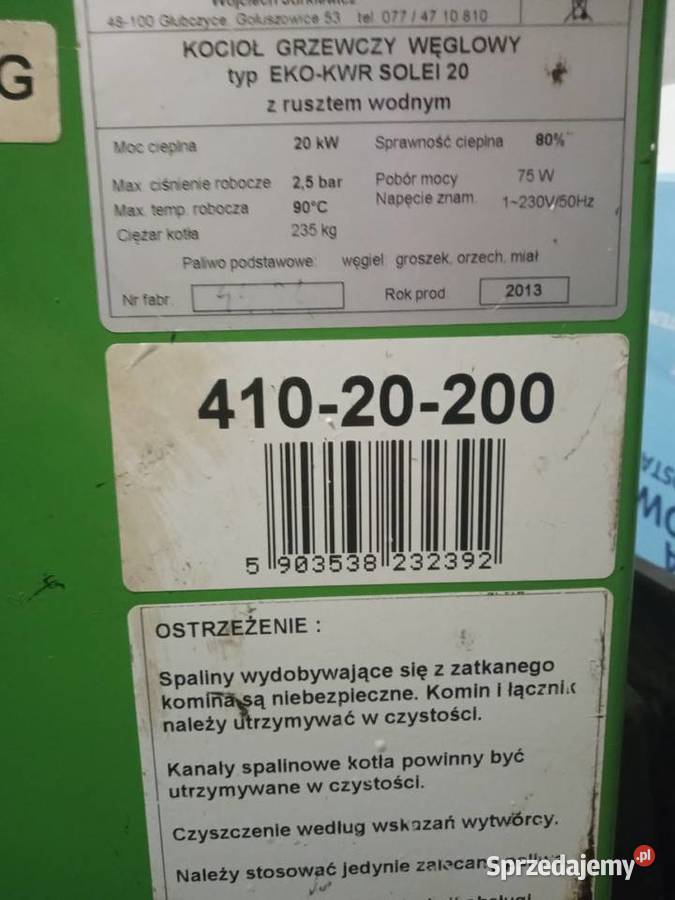 Sprzedam piec na ekogroszek Wrocław