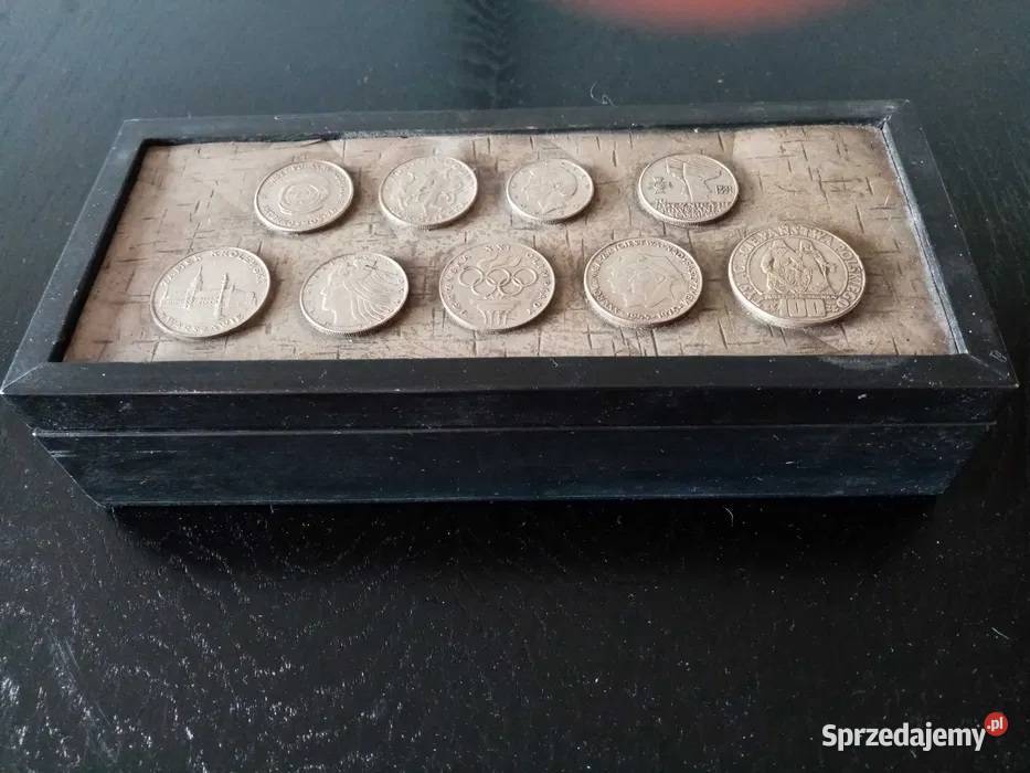 Pudełko szkatułka z monetami Warszawa sprzedam