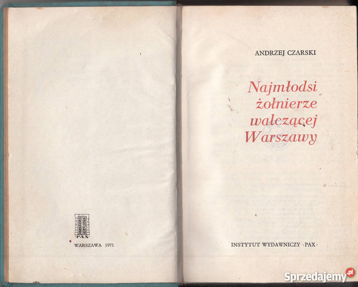 01932 NAJMŁODSI ŻOŁNIERZE WALCZĄCEJ WARSZAWY Czyrna