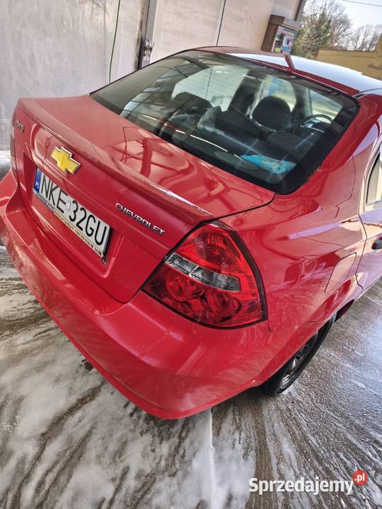 Chevrolet Aveo 12 benzyna 2006 ważne OC i czerwony Aveo Łódź
