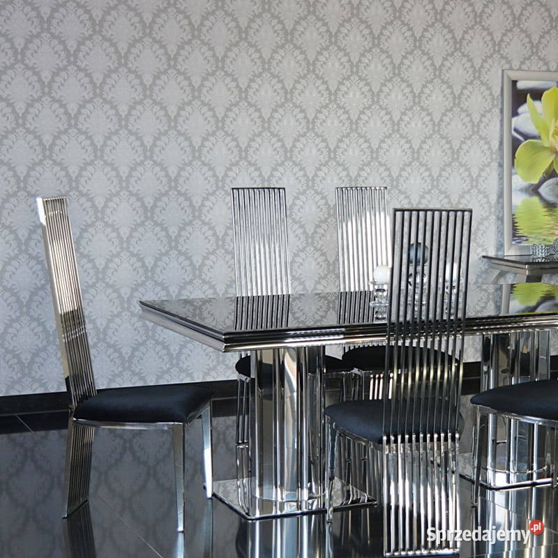 Krzesło glamour Parker nowoczesne białe czarne mazowieckie Warszawa sprzedam