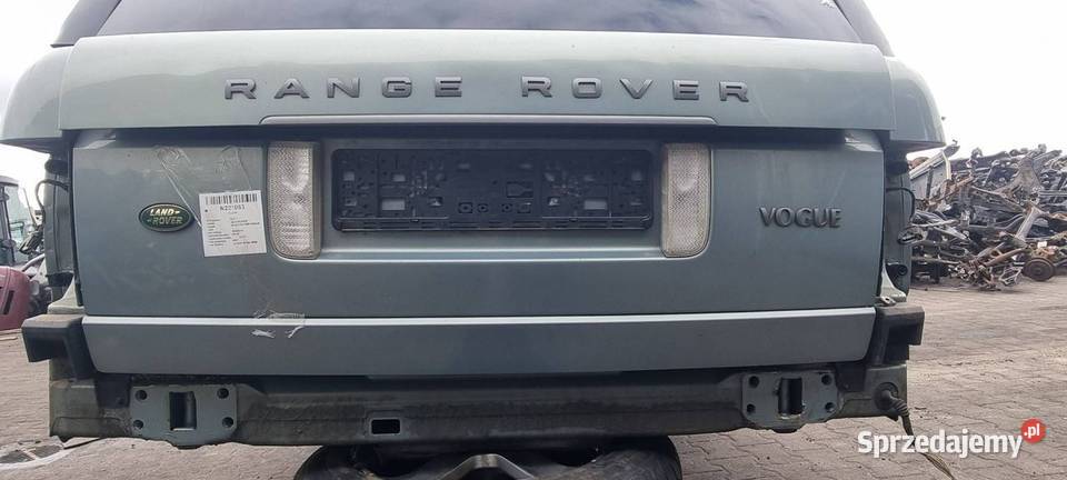 KLAPA LAND ROVER RANGE ROVER VOGUE L322 Pozostałe Lipno