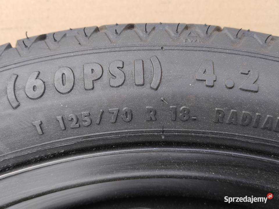 Koło dojazdowe dojazdówka 18 5x100 Miejska Górka