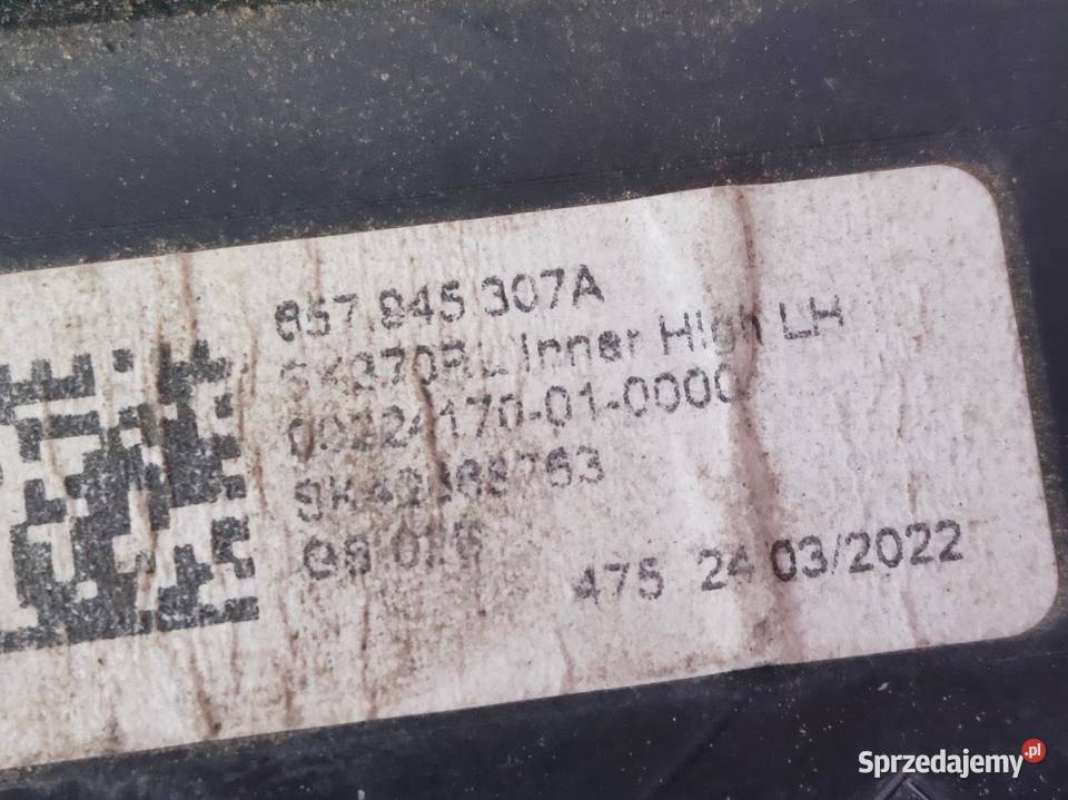 Lampa w Klapę Bagażnika Tylna Lewa Skoda Scala wielkopolskie Pleszew