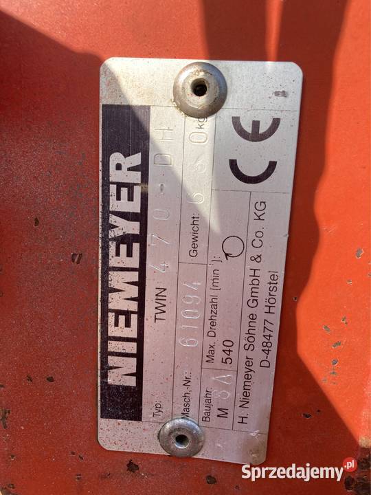 Zgrabiarka Niemeyer twin 470 DH Rypin sprzedam