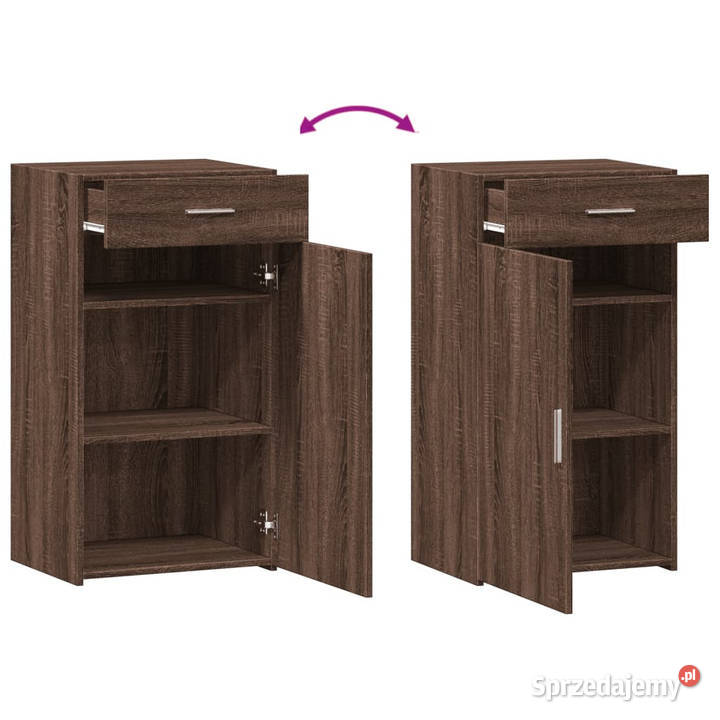 Szafka brązowy dąb 50x425x93 materiał Warszawa