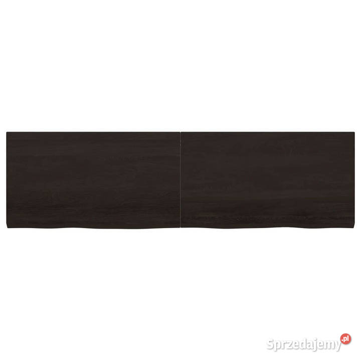 Blat stołu ciemnobrązowy 180x50x24 lite drewno mazowieckie Warszawa