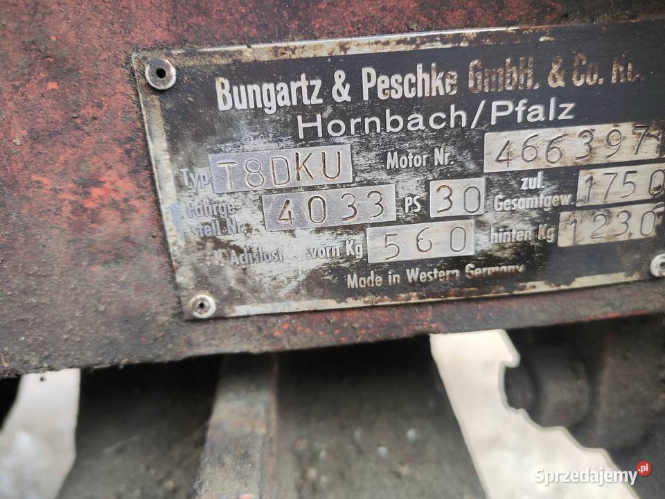 Traktorek BungartzPeschke T8DKU Kraszewice