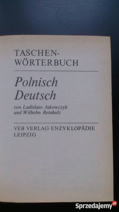 Słownik polsko niemiecki Rok wydania 1985 Książki do nauki języka obcego Łódź sprzedam