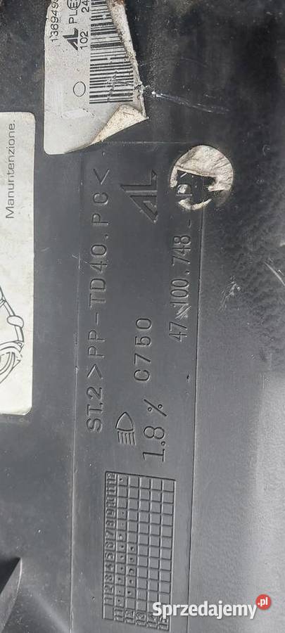 Lampa prawa DUCATO BOXER JUMPER 47100748 Szczecin sprzedam