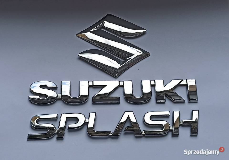 Napis emblemat Suzuki Splash kujawsko-pomorskie Lipno