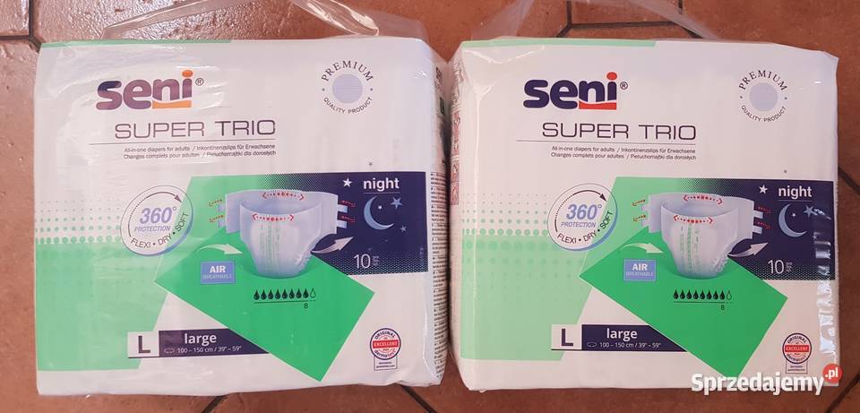 Seni Super Trio pieluchomajtki L 29 sztuk Zielona Góra