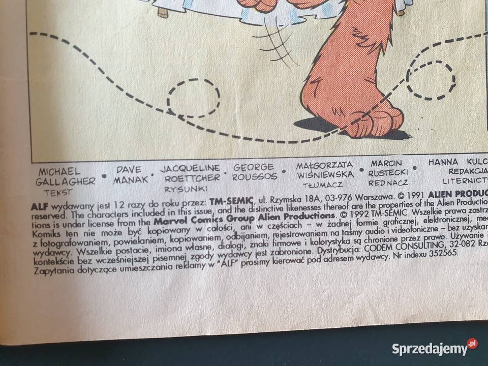 Alf zestaw 4 komiksów wydawnictwo TMSemic Gdynia