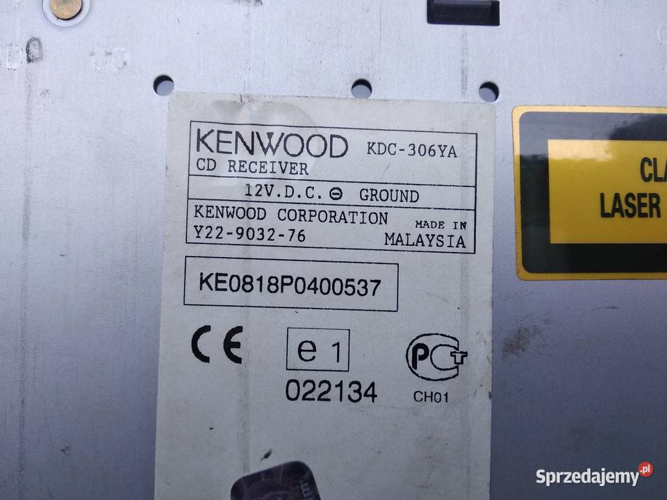 Radio samochodowe Kenwood KDC306 Sieradz