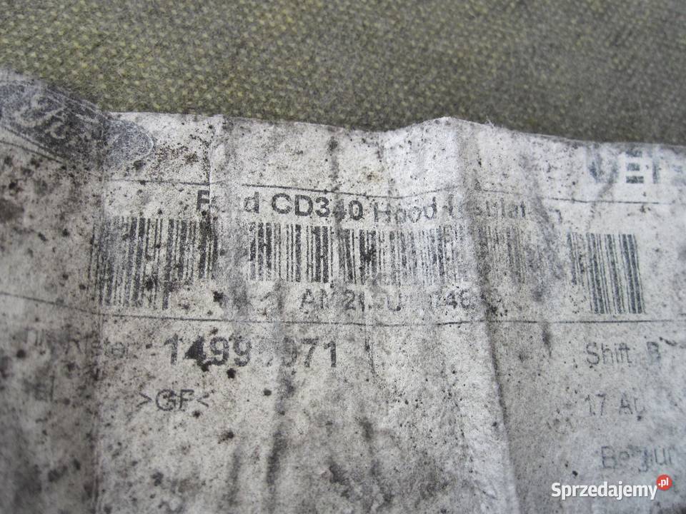 FORD S MK1 I 10r wygłuszenie maski 14995971 osobowe