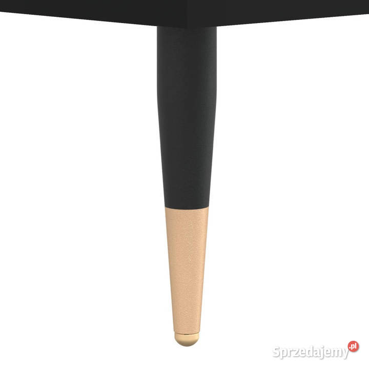 Stolik kawowy czarny 100x50x45 materiał Warszawa