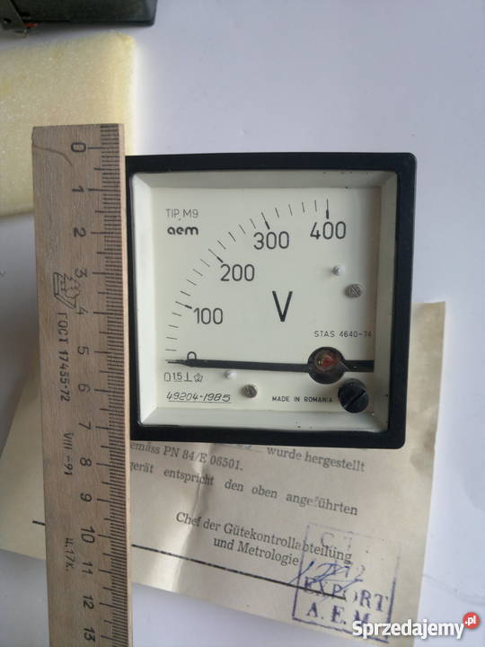 Woltomierz tablicowy 400V TIP M9 aem Elektryka i akcesoria