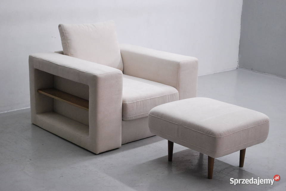 RXJ nowoczesny WYGODNY fotel pufa chowana Looks Dom i Ogród