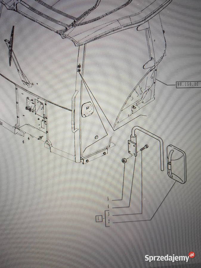 5094434 Ramię lustra ciągnik HOLLAND CNH Sulechów
