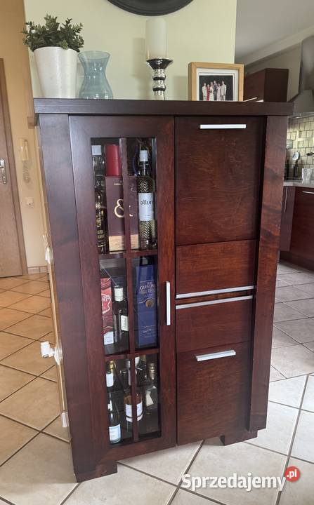 Meble drewniane do salonu ciemny orzech Paged Jasienica