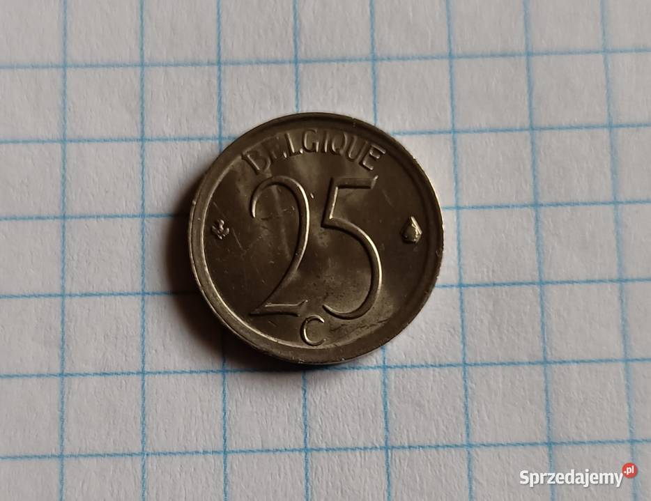 25 CENTYMÓW 1971 BELGIA Piszczac