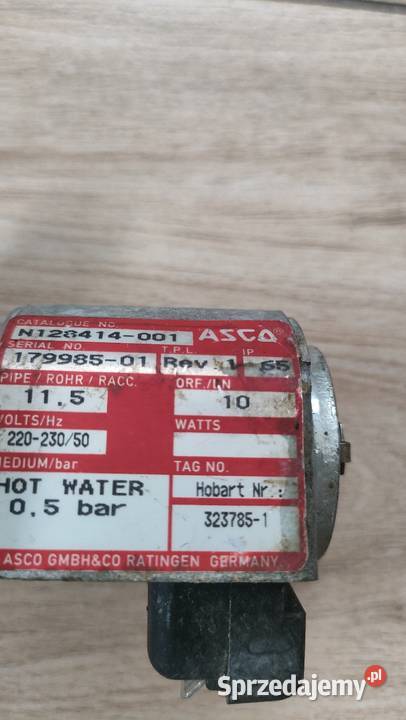 Elektrozawór Hobart zawór zmywarka wyparzarka AGD Młynki sprzedam