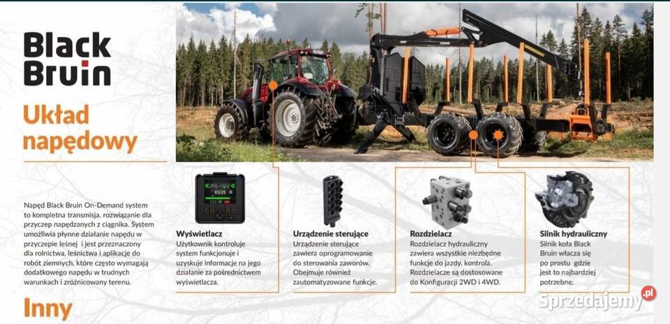 Nowa BMF Przyczepa Leśna 14t LS Prehydraul Sulęcin
