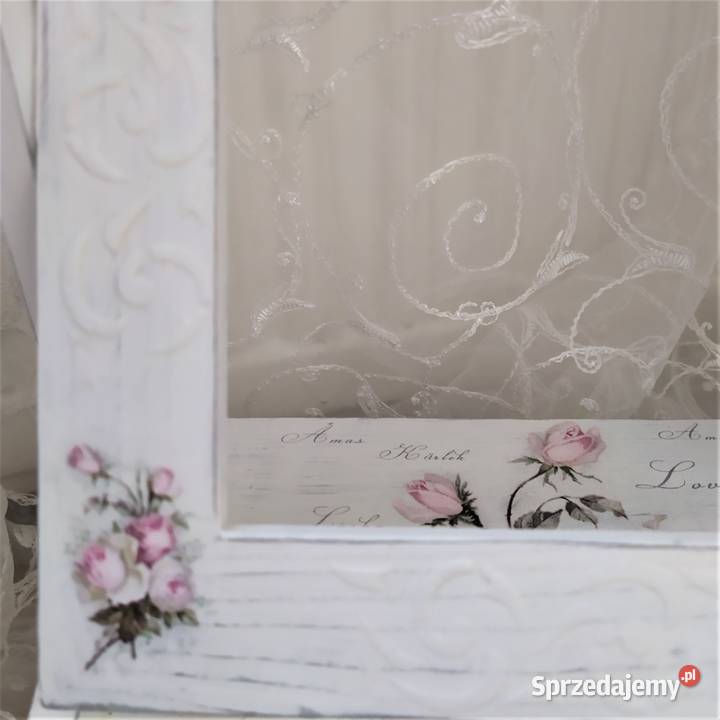 Toaletka komódka z lustrem rękodzieło