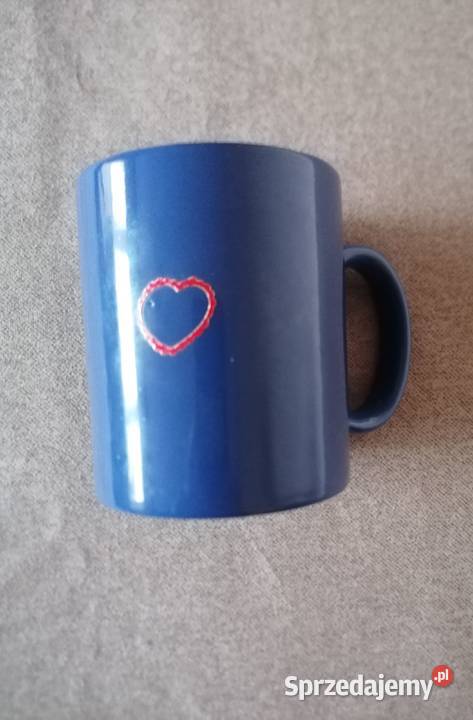 Kubek ceramiczny niebieski garnuszekPoj300ml niebieski Łódź
