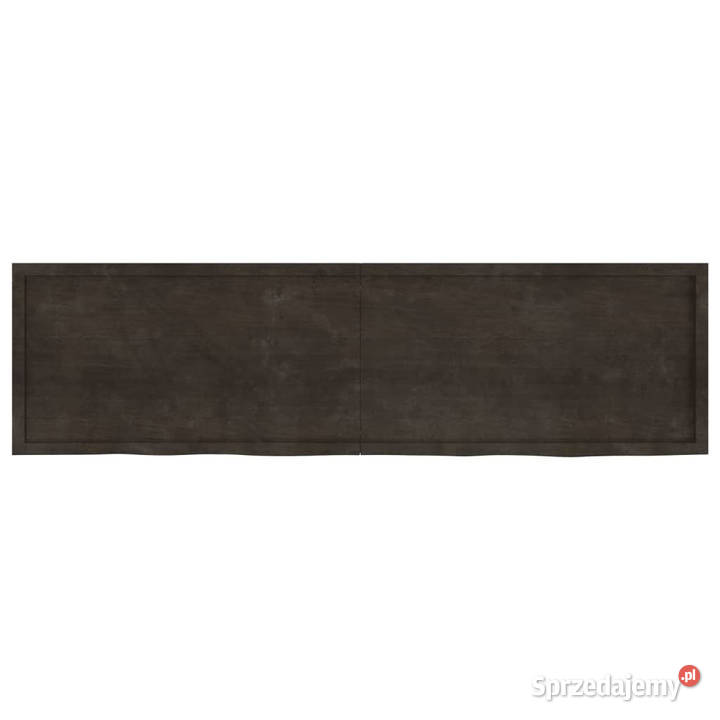 Półka ciemnobrązowa 220x60x26 wykończone drewno Warszawa