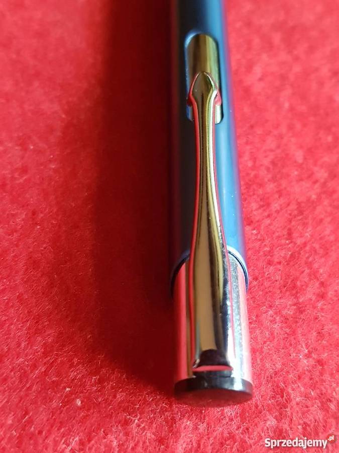 Długopis niebieski mat srebrne dodatki Kielce