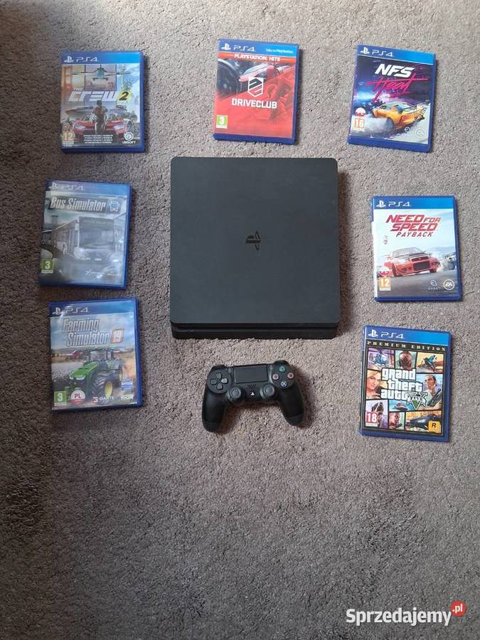 Zestaw PlayStation 4 Slim 500GB Pad Okablowanie Stobierna sprzedam