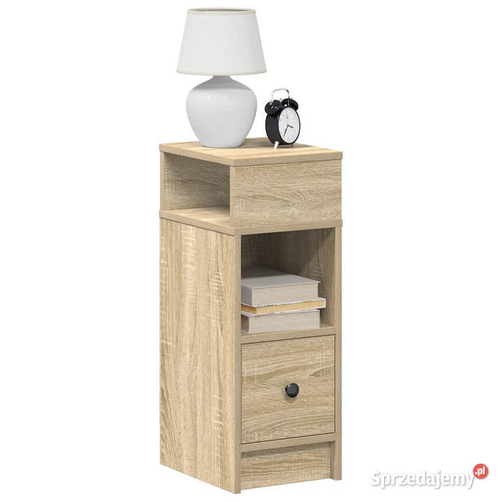Szafki nocne z szufladą 2 dąb sonoma 25x31x66 Warszawa sprzedam