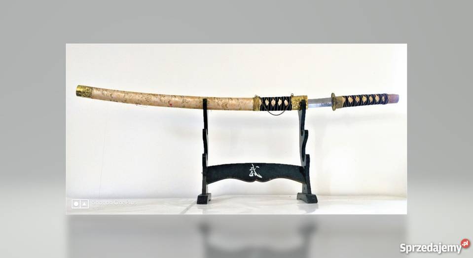 Kolekcjonerski mieczkatana w pochwie Akcesoria, narzędzia i noże Nysa